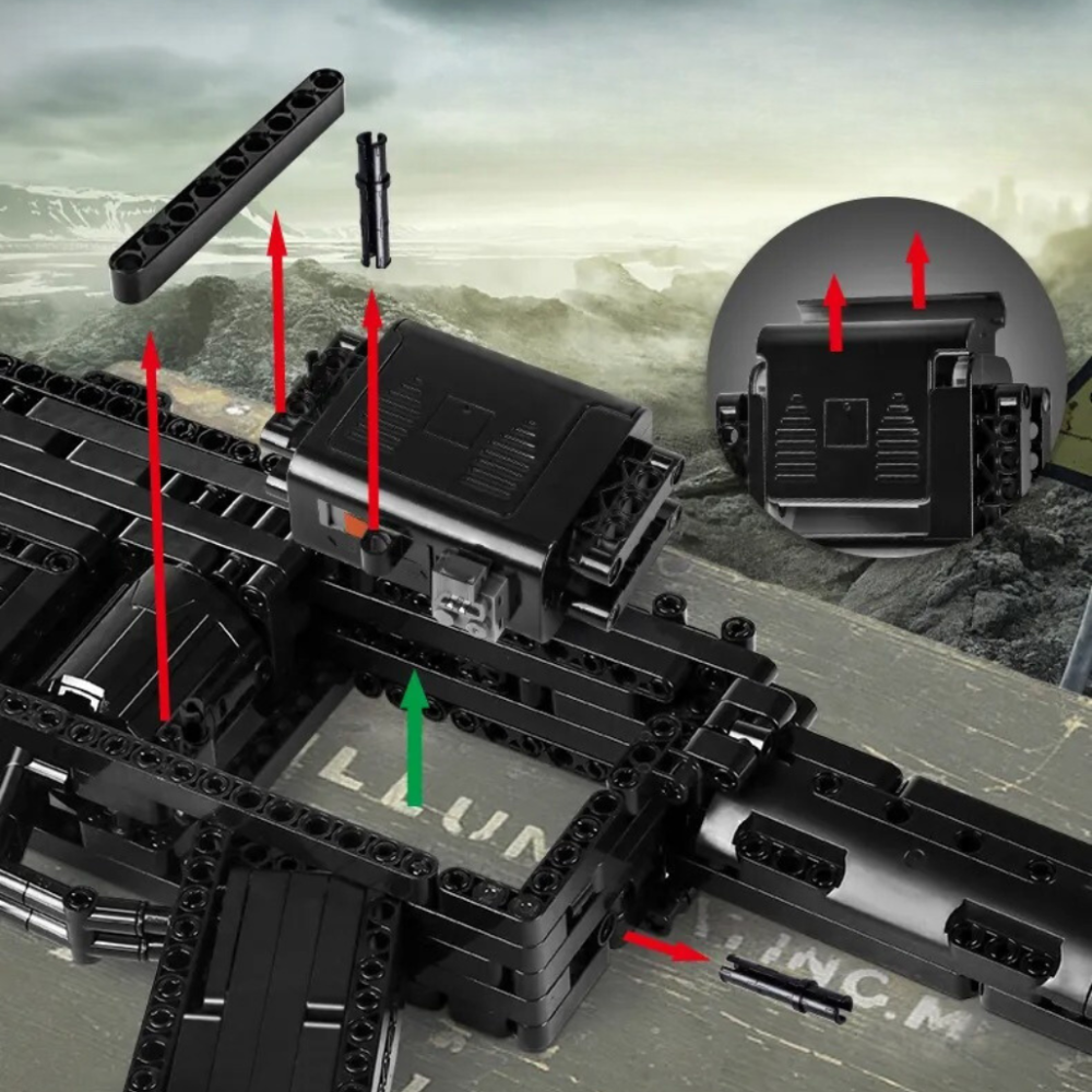 Конструктор детский игровой. Пистолет пулемёт автоматический модель MP5 на 783 деталей Каменец-Подольский - изображение 7