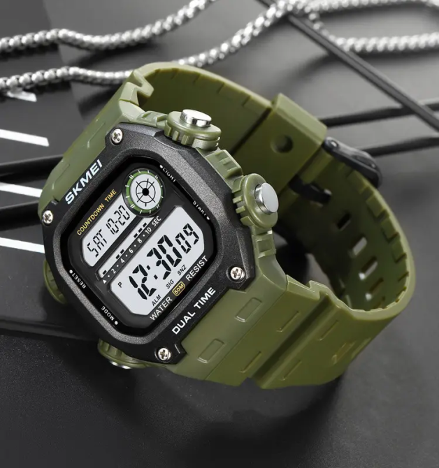 Часы мужские спортивные наручные Skmei 2126 (Зеленый) Винница - изображение 6