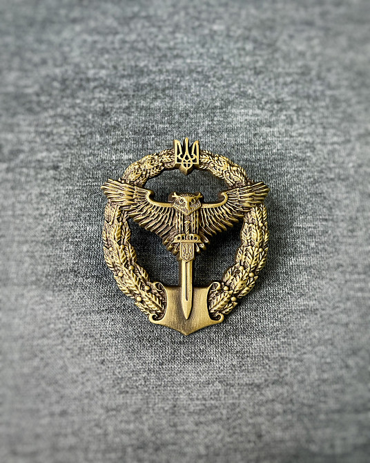 Кокарда Беретний знак "Сова Розвідка" метал Запоріжжя - фото 1