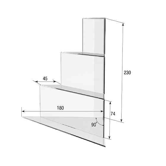 Угловая горка EKOSTAR 180х180х230 Киев