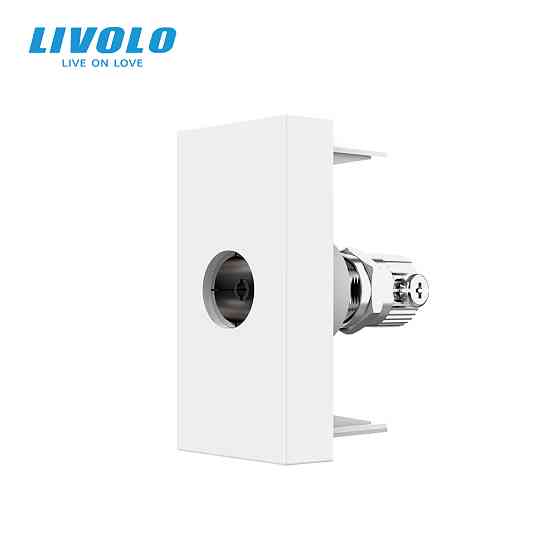 LIVOLO Телевізійна розетка LIVOLO, біла, модуль 0.5 поста, TV гніздо для антени / ресивера (VL- Коломия