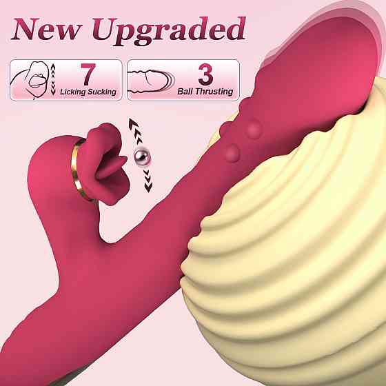 Вибратор B-Series  7 rotating functions and 7 licking functions Sex Aura Киев