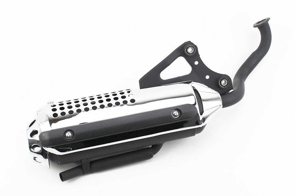 Глушник Honda DIO ZX AF34 / 35, LEAD AF-48, ХРОМ Киев - изображение 1