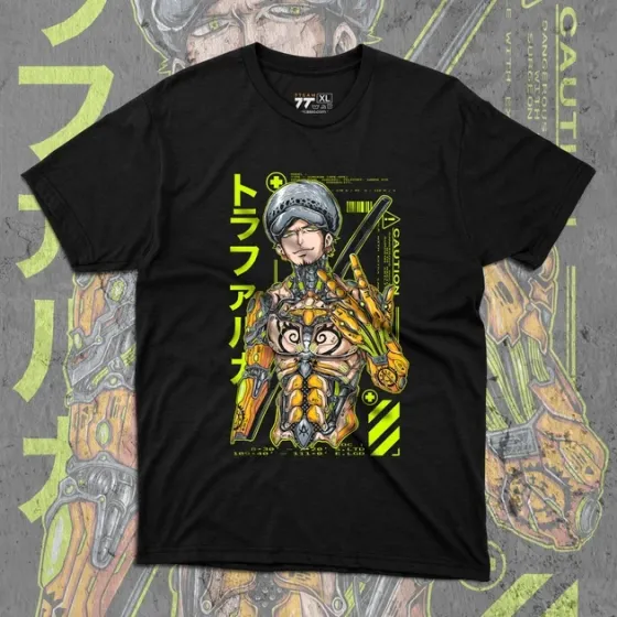 Футболка чоловіча з  принтом Ван Пис Кібер Трафальгар Ло Розмір 48 Anime00Розмір 48 Дніпро