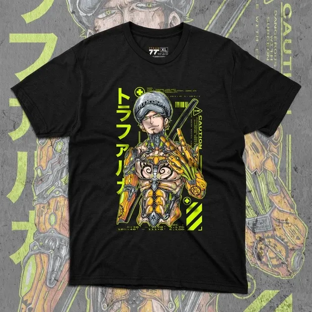 Футболка чоловіча з  принтом Ван Пис Кібер Трафальгар Ло Розмір 48 Anime00Розмір 48 Дніпро - фото 1