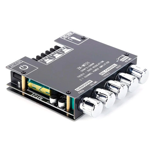 Аудіо підсилювач потужності звуку 2x50Вт 1x100Вт Bluetooth 5.0, ZK-MT21 Вінниця - фото 1