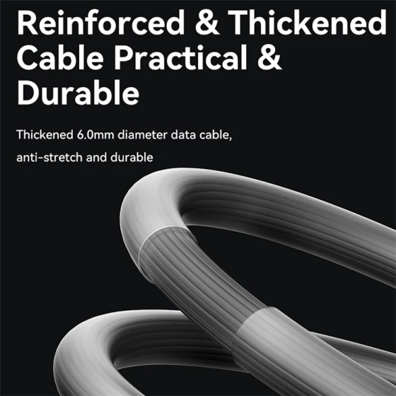 Кабель Usams Type-C 100W, 1.2м, черный Киев