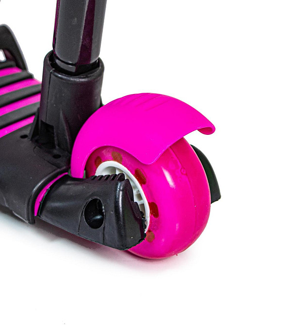 Самокат с защитным бортиком Scooter "Коровка" 5 в 1. Розовый Одесса - изображение 4