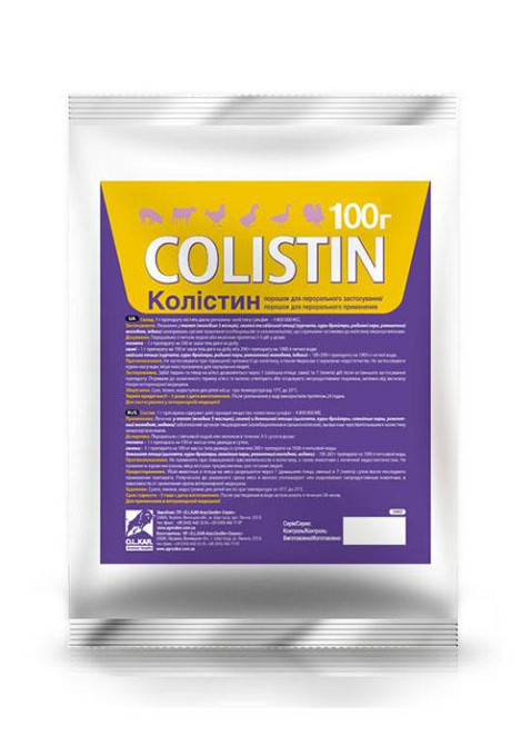 Колістин 4800 порошок 100 г O.L.KAR Вінниця - фото 1