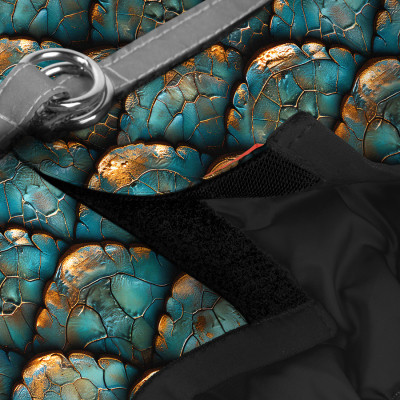 Шлея для собак WAUDOG Clothes м'яка з QR адресником "Луска" XS1 (220-0179) Вінниця - фото 3