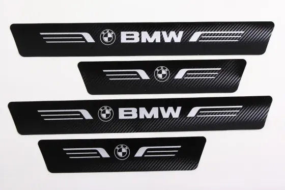 Наклейка на порогах BMW чорний карбон Автограф (4 шт.) Вінниця