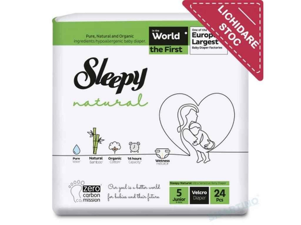 Подгузники детские No5 24шт SLEEPY Natural Junior-5 (11-18кг) ТМ SLEEPY Киев - изображение 1