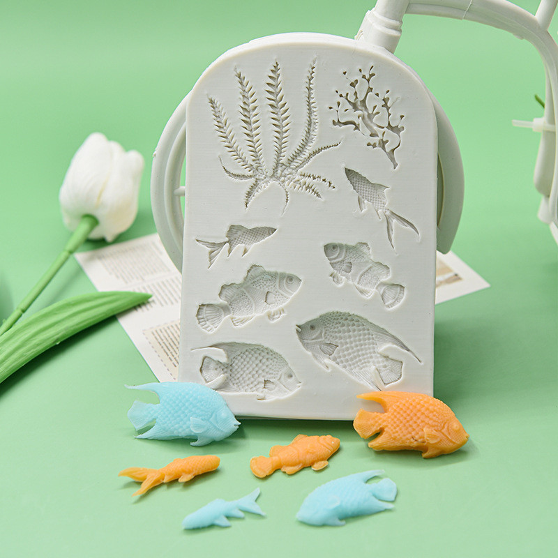 Молд силиконовый морской 143 на 94 мм серый Киев - изображение 4