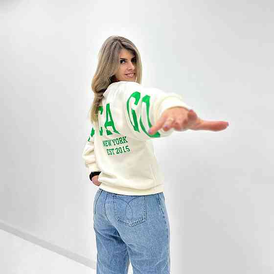 Жіночий утеплений батник "Noise" оптом | Норма і батал Молочний, 50-52 Київ