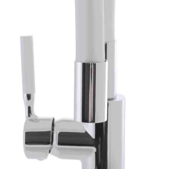 Кухонный смеситель Mixxus Premium RIO 011 с силиконовым изливом, белый (MI5814) Харьков