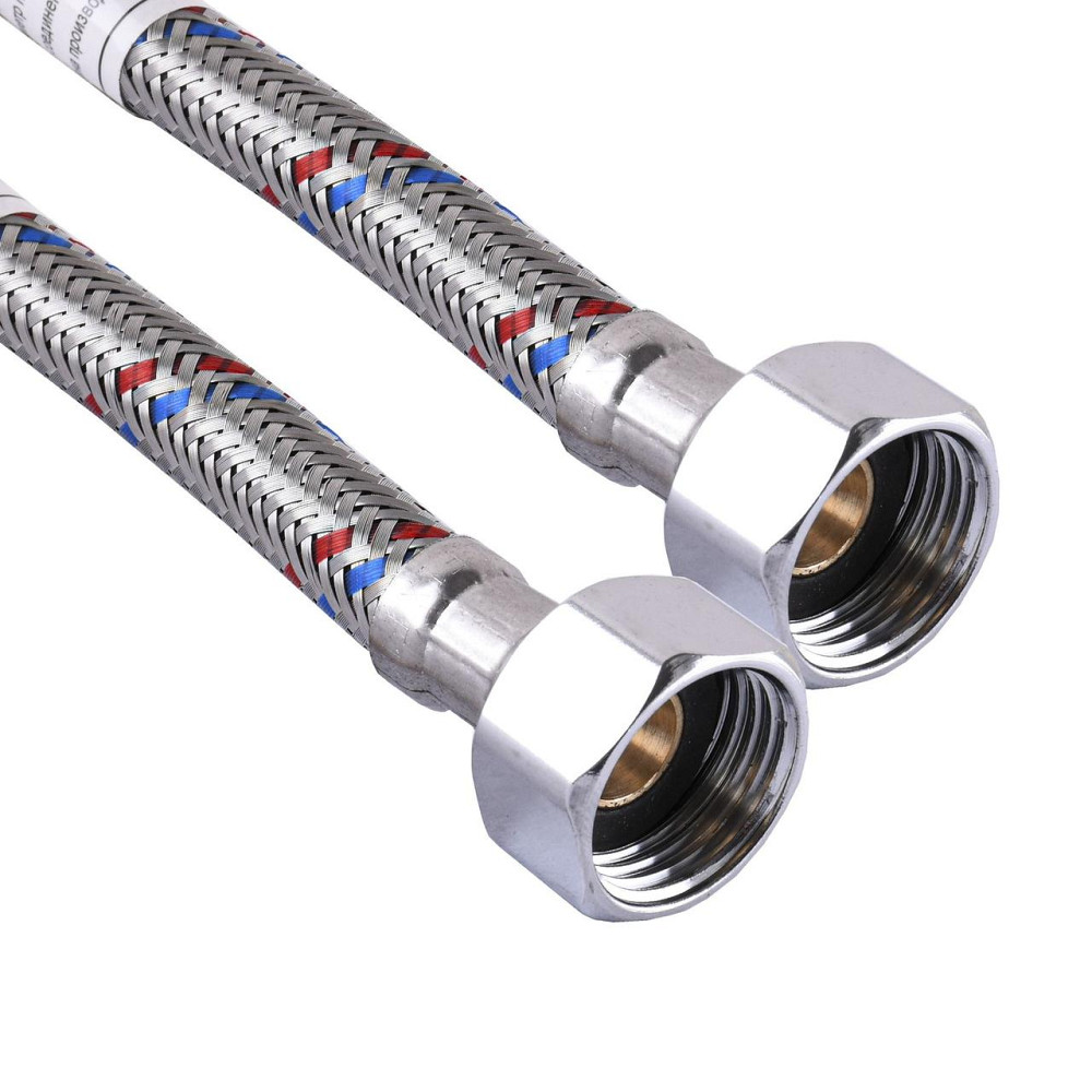 Шланг нержавіюча сталь ECO FIX 1/2″х1/2″ ВВ 0,4 м EPDM (000012020) Київ - фото 1