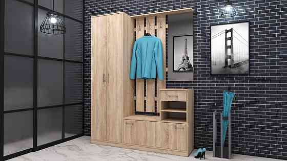 Прихожая Соло-3, Дуб Сонома, 1600/400/2100 Львов