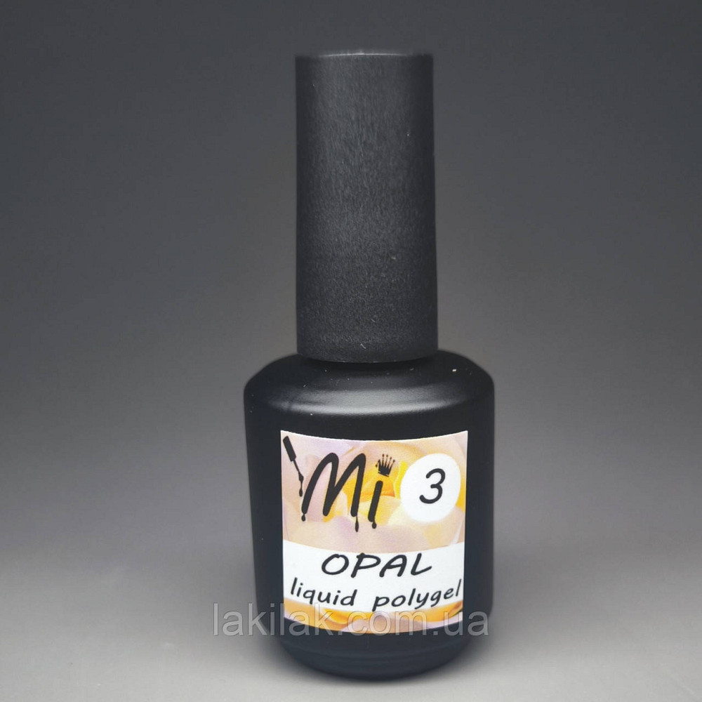 Рідкий полігель Мі OPAL #3 капучино з шимером 15мл (пляшка з пензликом) Херсон - изображение 1