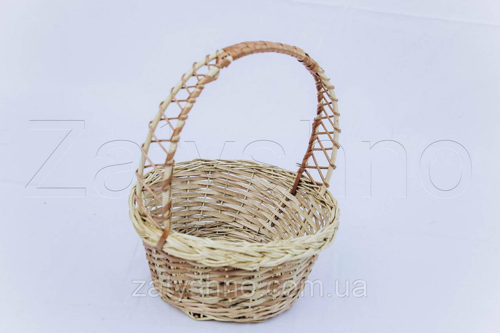 Пасхальная корзина из лозы | пасхальний кошик | плетёная корзина для пасхи с лозы Киев - изображение 1