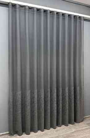 Тюль VR-Textil 1642т Greta Жаккард Графитовый 300х270 см (42-0604) Киев