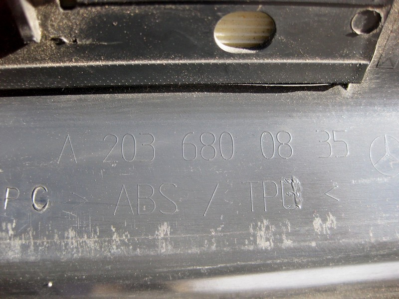 Mercedes-Benz  A2036800835 9B51 Накладка переднього правого дверного отвору з хромом, колір антрацит C-Class W203 Одесса - изображение 3