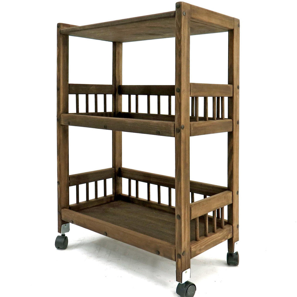 Етажерка для ванної на коліщатах "Комунія" сепія Миколаїв - фото 1