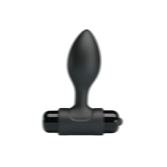 Анальна пробка - Pretty Love Vibra Butt Plug Black Sex Aura Київ