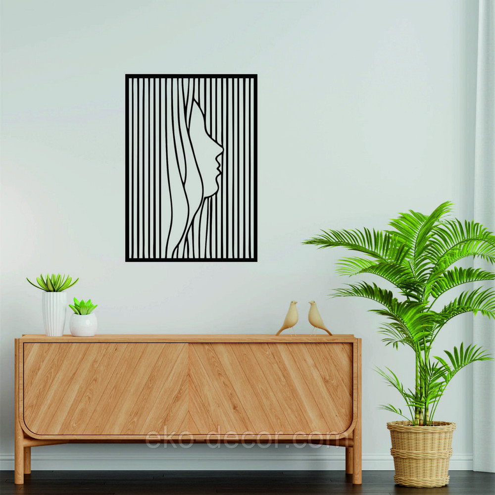 Декоративне настінне 3D Панно «Силует жінки», Декор на стіну з об'ємом Київ - фото 3