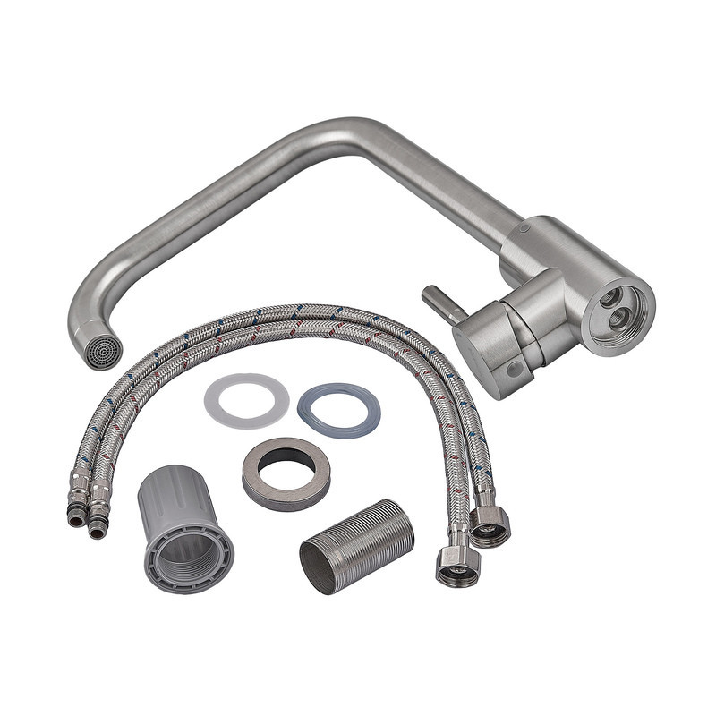 Кухонний змішувач Armata SUS-011-G з нержавіючої сталі (CH6486) Харків - фото 2