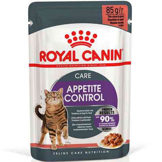 Royal Canin Appetite Control Care(Роял Канин Аппетайт Контрол) влажный корм (кусочки в соусе) для полных котов 85 г х 12 шт Запорожье
