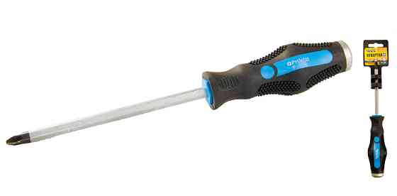 MASTERTOOL Викрутка ударна хрестова магнітна MASTERTOOL PH3х150 мм ручка з TPR покриттям 49-531 Коломия