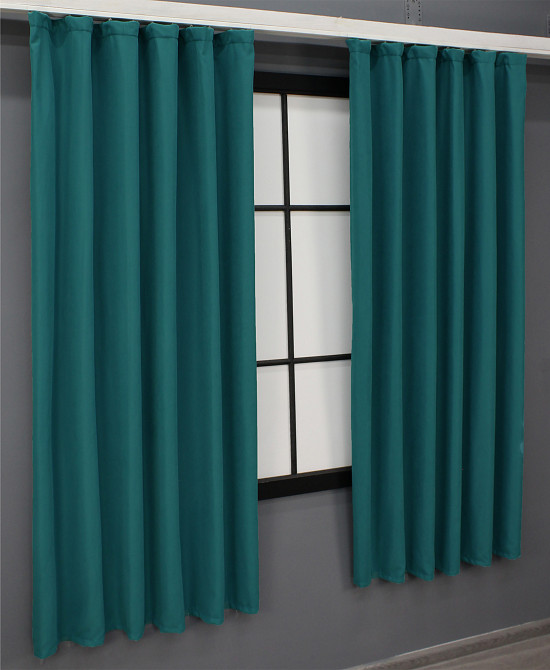 Комплект штор коротких VR-Textil Bagema Rvs № 1297ш 130х170 см 2 шт Изумрудный (35-0123) Киев - изображение 4