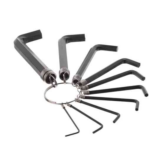 Набір ключів Г-подібних шестигранних, 10 шт., 1,5-10 мм INTERTOOL HT-1842 Киев