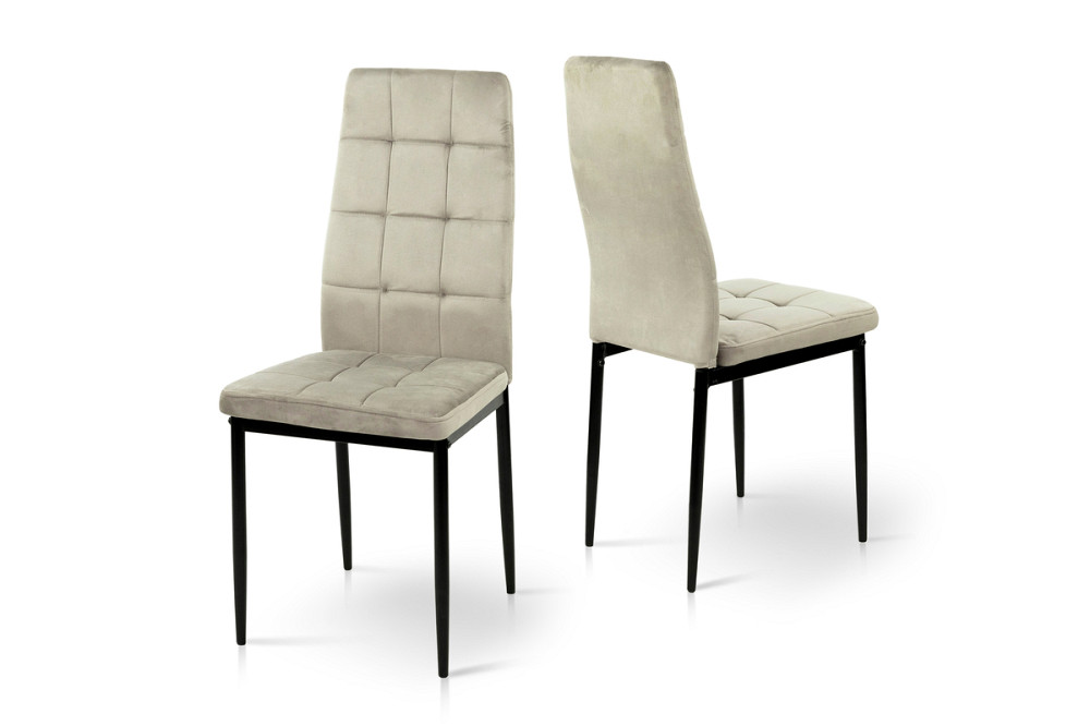 Стілець Айс, чорний/велюр пісочний Киев - изображение 5