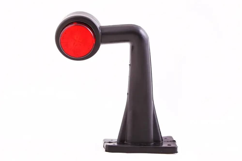 Фонарь габаритный боковой рожок 19см диодный кривой красный/белый Винница - изображение 2