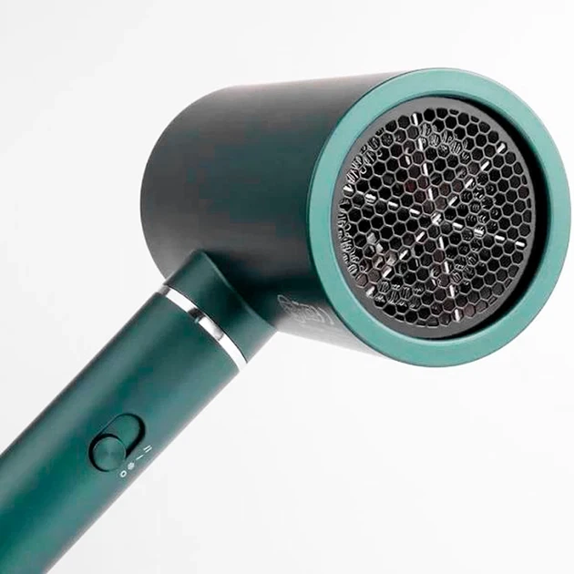 Фен VGR V-431 (2 рівні обдування, 3 рівні температури) 1800W + 1 насадка Зелений Вінниця - фото 7