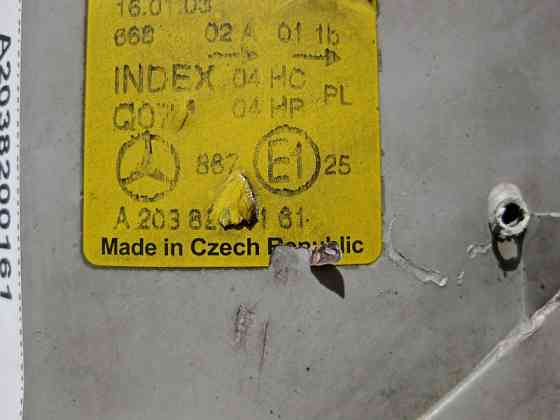 Mercedes-Benz  A2038200161 Фара ліва галоген C-Class W203 до рестайлу обламане внутрішнього кріплення Одеса