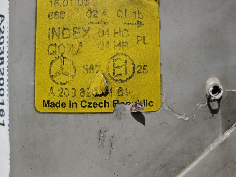 Mercedes-Benz  A2038200161 Фара ліва галоген C-Class W203 до рестайлу обламане внутрішнього кріплення Одеса - фото 5