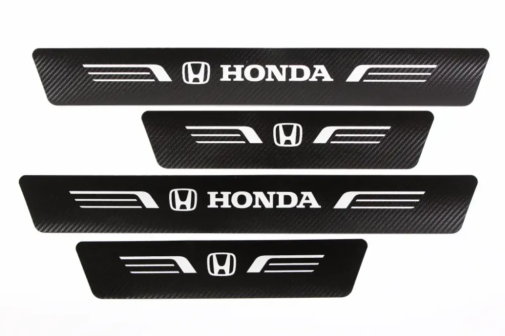 Наклейка на пороги Honda чорний карбон Автограф (4 шт.) Вінниця - фото 1