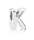 Срібна намистина Пандора  "Літера К" MasterSem Київ - фото 1