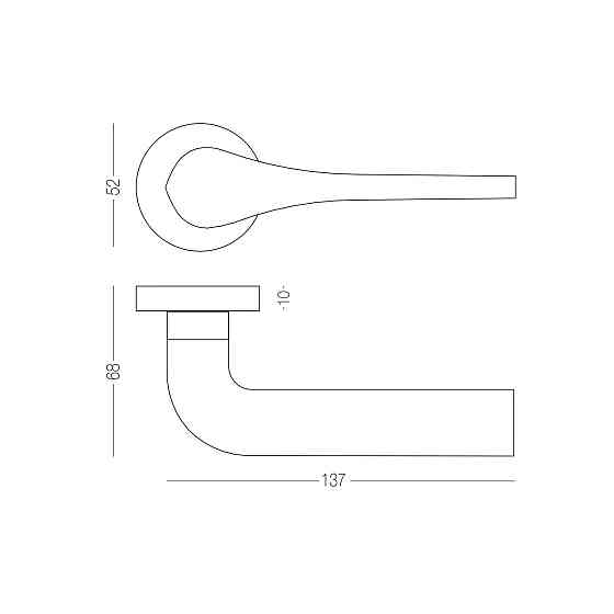 Ручка Z-1802 MOC Хром матовий Київ