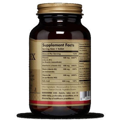 Вітамін Solgar Вітаміни B-комплекс, B-Complex "100", 100 таблеток (SOL01161) Вінниця - фото 2