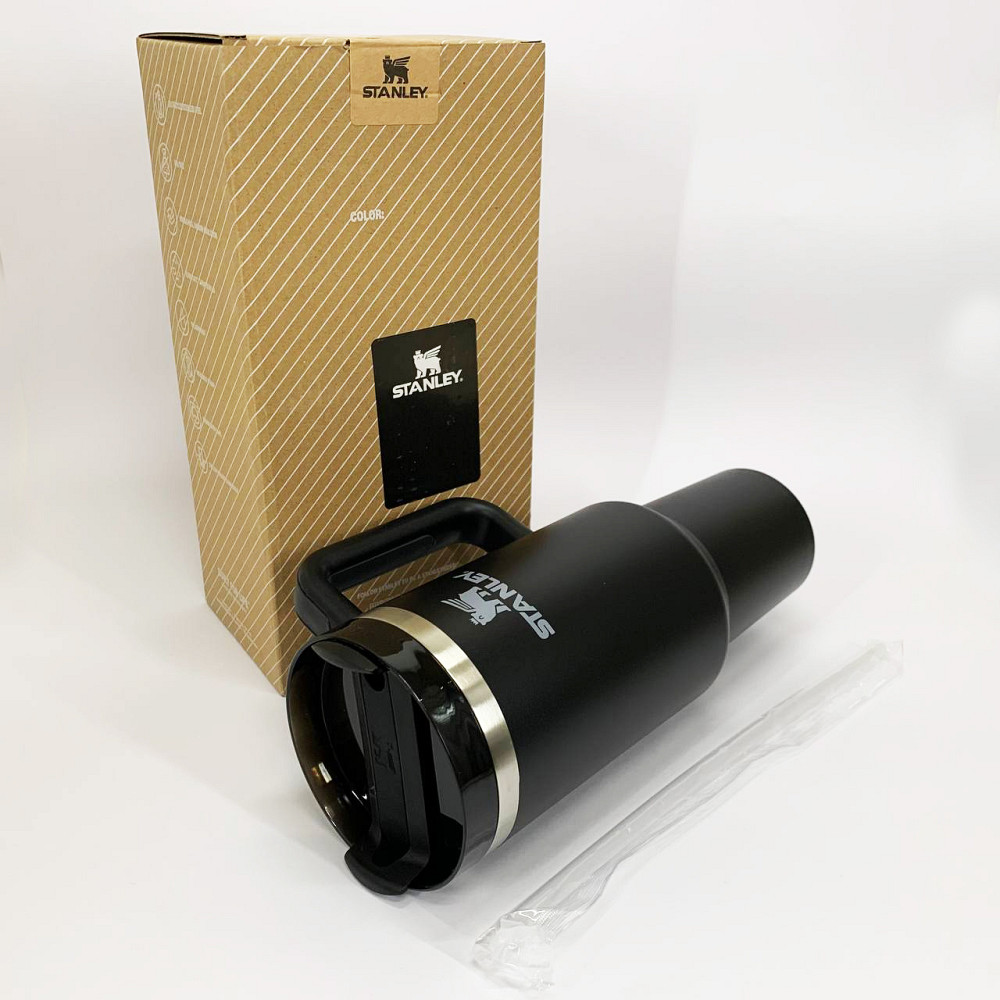 Красивый небольшой термос Stanley, Кружка термос для кофе туристический прорезиненный DT-58 Львов - изображение 5