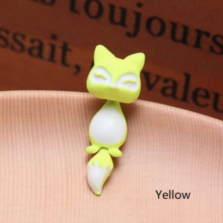 Детские серьги желтые 