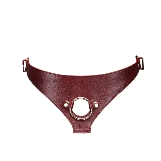 Трусики для страпона Liebe Seele Wine Red Strap on Harness Львів
