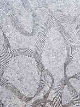 Шпалери метрові вінілові на флізеліні Sintra Vila абстракція зигзаги смуги сірі сріблясті 532539 Київ