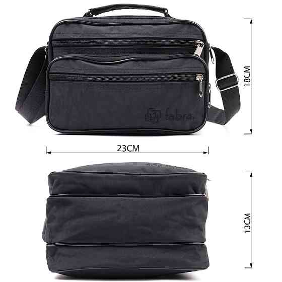 Удобная мужская сумка на плечо из качественного полиэстера FABRA 22577 Черный Киев