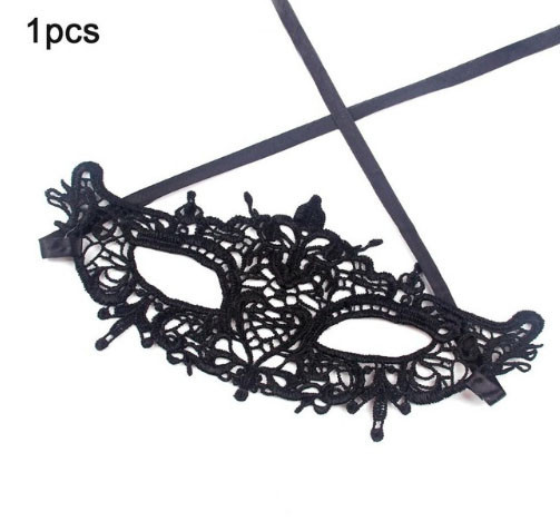 Маска жіноча чорна маскарадна Київ - фото 1