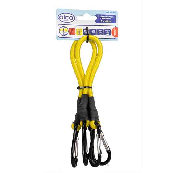 Ремені для кріплення вантажу 2х40см "TransportFlex Carabiner" Alca, 882140 Київ