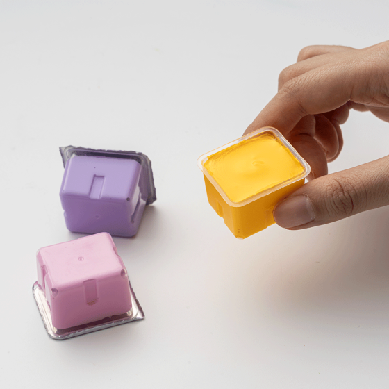 Набір гуашевих фарб Jelly Cup 18×30мл зелений пластиковий пенал HIMI Київ